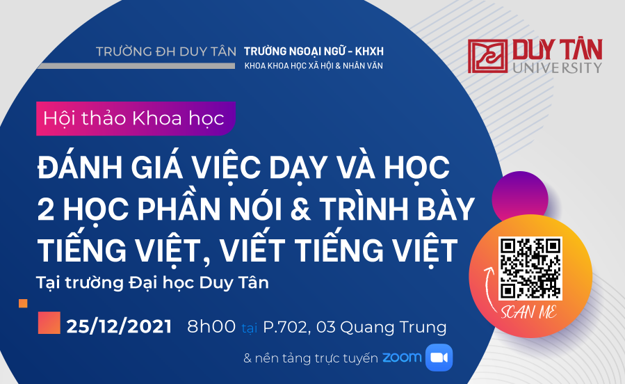 Hội thảo khoa học “Đánh giá việc dạy và học của 2 học phần Nói và Viết tiếng Việt  tại Trường Đại học Duy Tân”