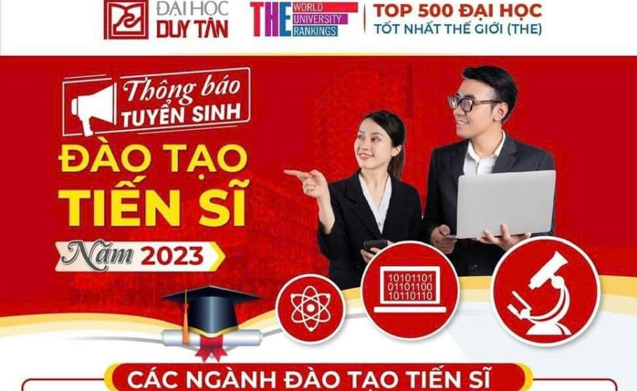 Trường Đại học Duy Tân thông báo tuyển sinh đào tạo trình độ tiến sĩ đợt 2 năm 2023